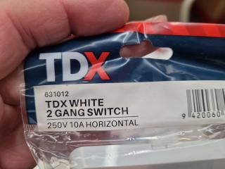 23x Assorted Wall Switches by TDX, New