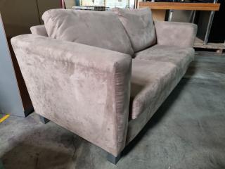 3-Seater PU Suede Sofa Couch