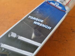 King Tony 1/2" Drive Torque Wrench, New