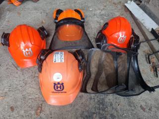 4 x Chainsaw Helmets 