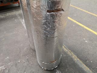 2x Insulated Galvanised Steel Duct Flues, 300x1200mm Size
