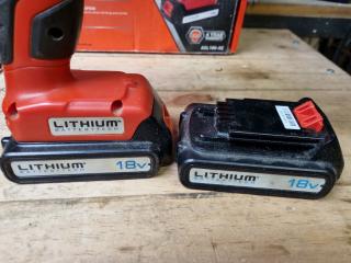 Black & Decker 18V Cordless Drill Driver w/ Charger & 2x Batteries