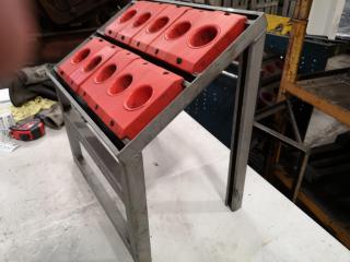 Industrial Mill Tool Holder Rack for BT40 & NT40 Size Tool Holders