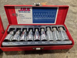 2x JBS 1/2" Drive In-Hex Bit Socket Sets