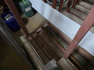 2 x Large Sliding Section Material Racks 