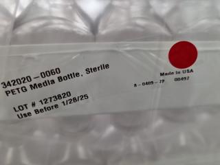 Bulk Lot of Laboratory Petri Dishes, Sterile Storage Bottles, New,