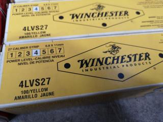 8x Boxes of Winchester Anchor Charges, Red & Yellow Strips, 27cal
