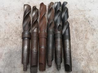 6x Mill Drills w/ Morse Taper Shanks