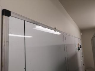Large 2400mm Wide Wall Mounted Office Whiteboard