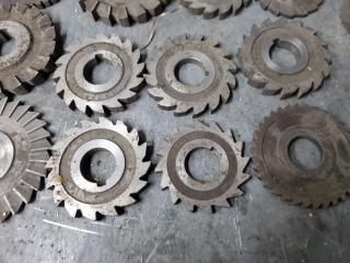 Large Assortment of Milling Machine Blades 