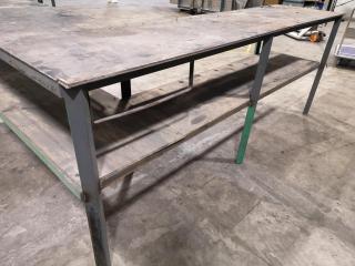 Workshop L-Shaped Corner Work Table Workbench