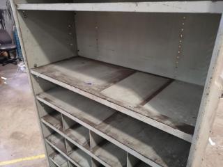 Steel Workshop Pigeon Hole Parts Storage Shelf Unit