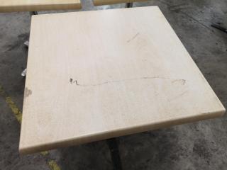 3x Square Cafe Tables