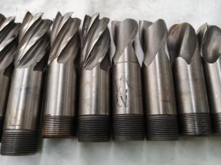 14x Assorted Ball, Square Edge, & Finishing End Mill Bits