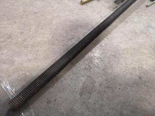 Assorted Lengths of Threaded Steel Rod