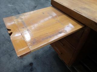 Vintage Wood Office Desk