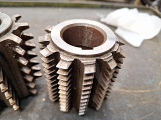 5 x Gear Hobber Cutters