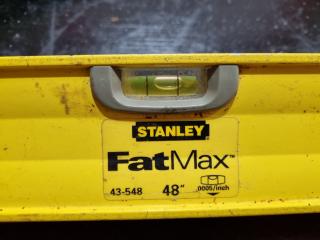 2x 1220mm Bubble Levels by Stanley and Trojan