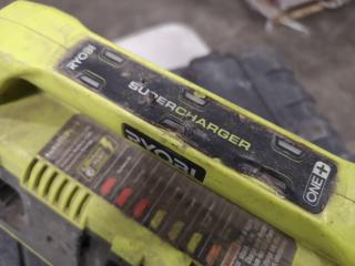 Assorted Ryobi Cordless Drill, Impact Driver, Battery Chargers, Case