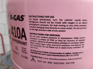 A-Gas 410A Refrigerant Gas Bottle