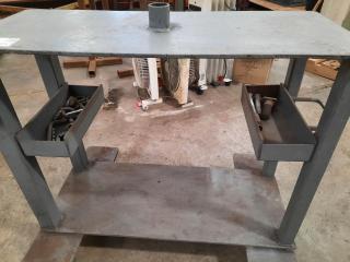 Mobile Heavy Duty Steel Welding Wire Mounting Bench