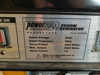 PowerPoint SG3000PRO 2500W Petrol Generator (Not Operational)