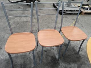 Round Table w/ 3x Chairs Dining Room or Cafe Set