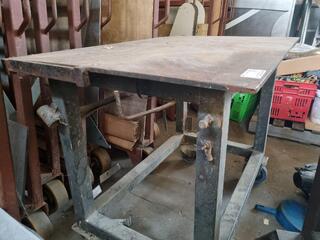 Heavy Mobile Steel Table Workbench