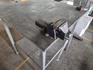 Small Workshop Tabke with Vice Attached