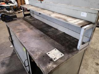 Heavy Duty Steel Topped Workbench