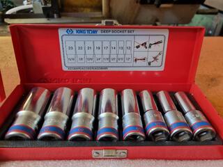 2x King Tony Deep Socket Sets, 3/8" & 1/2" Drive