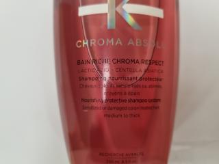 4 x Kérastase Chroma Absolu Bain Riche Chroma Respect Protective Shampoo