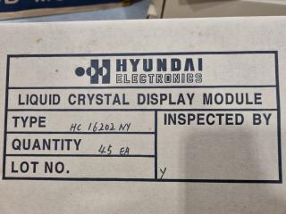 360x Hyundai LCD Display Modules HC16202NY, Bulk Lot, New