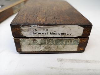 2x Sets of Mitutoyo Internal Micrometers, 25-300mm Range