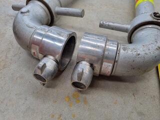 2x Aluminium Pipe Assemblies