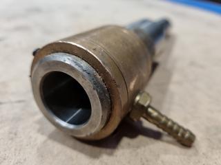 Morse Taper Drill Adapter w/ Brass Oil Cooler Fitting