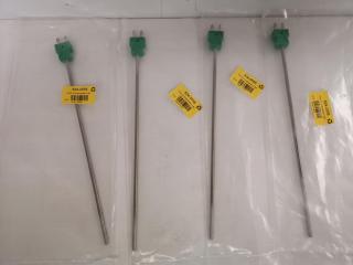 4x K-Type Thermocouples, 250mm