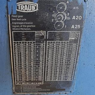 Traub Cam Lathe