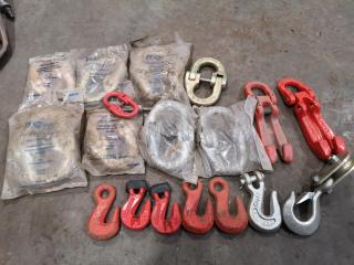 Assorted Connecting Links, Shortening Clutches, and Hooks