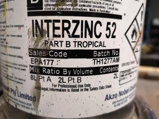 International Interzinc 52 Parts A & B Epoxy Primer, Partial Cans