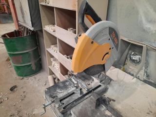 Steel Workbench with 8" Grinder and Cut Off Saw