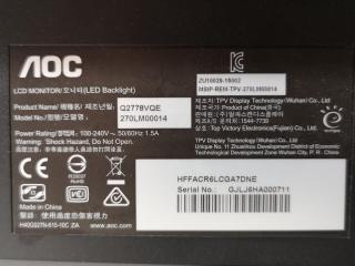 AOC 27" QHD LED Computer Monitor