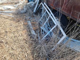 Assorted Aluminum Metal Supplies (Ex Greenhouse Frame)