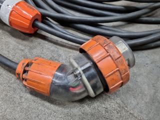 3-Phase Power Cable Lead, 22-Metre Length