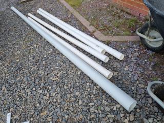 5x Lengths of PVC Plumbing Pipe