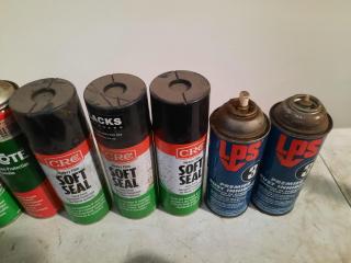 Assortment of Paints and Lubricants