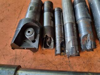 9x Assorted Indexable End Mills