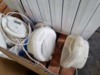 Assorted Heaters, Water Kettles, Toasters