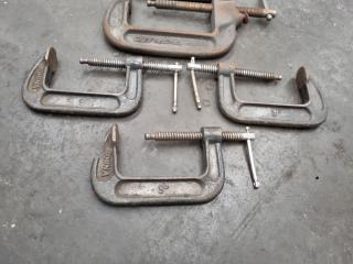 7 Assorted G-Clamps