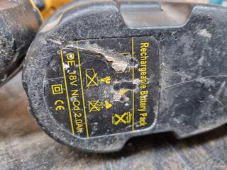 2x DeWalt Cordless 18V Drills w/ Chargers & Batteries